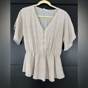 Women’s peplum blouse size medium
